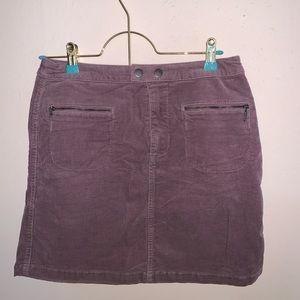 Purple Corduroy Skirt